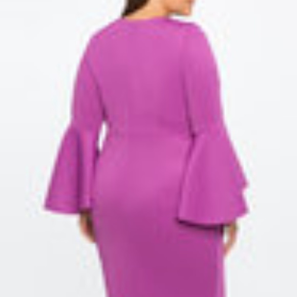 Eloquii Scuba Flare Dress - Picture 2 of 3